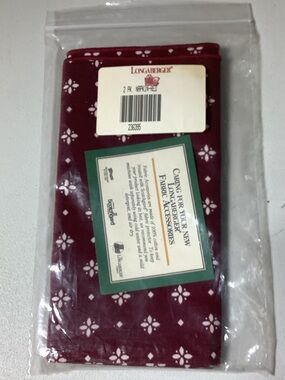 Longaberger red napkins